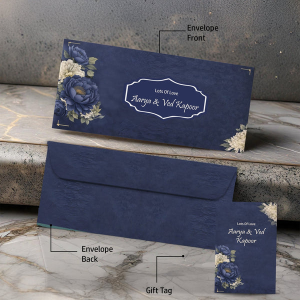 Personalised Money Envelopes - Forever Blue Design - Chatterbox Labels - Envelopes