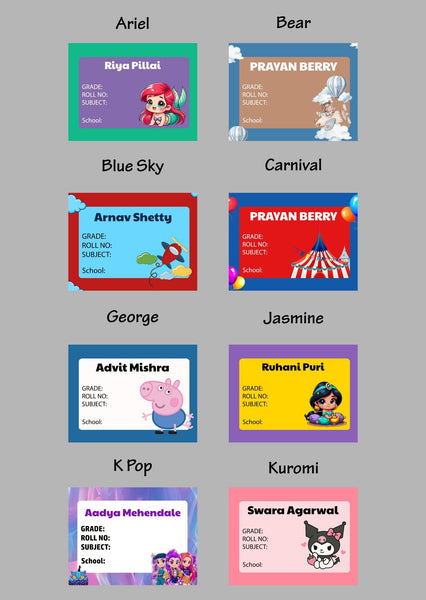 Book Labels & Stickers - Set of 20 - Chatterbox Labels - Book Labels