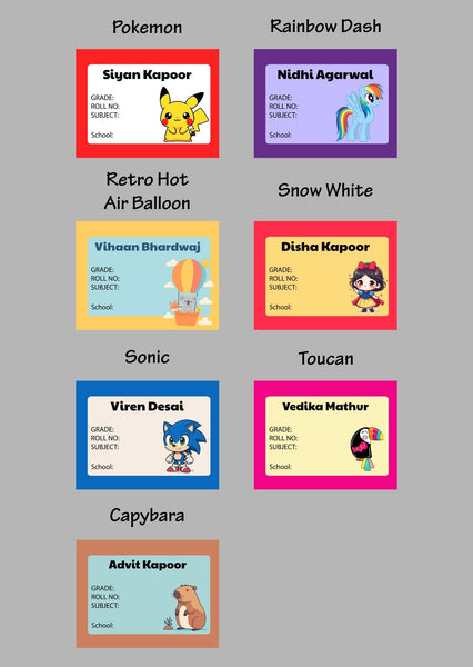 Book Labels & Stickers - Set of 20 - Chatterbox Labels - Book Labels