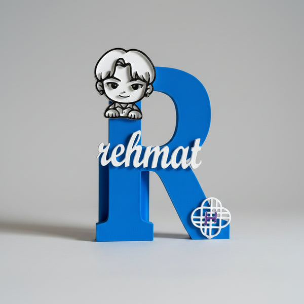Personalised Name Stand & Pen Holder K-Pop Boy Band