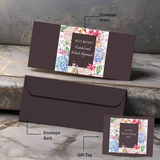 Personalised Money Envelopes - Floral Theme - Set of 20 - Chatterbox Labels - Envelopes
