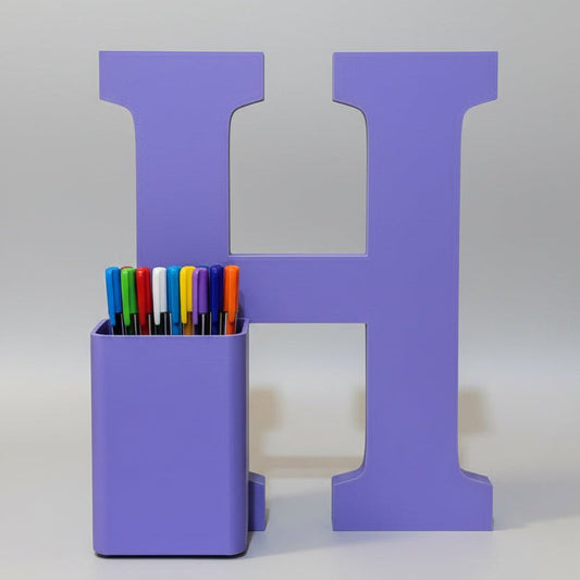 Personalised Name Stand & Pen Holder Bow & Butterfly Theme - Chatterbox Labels-3D Printed Gifts