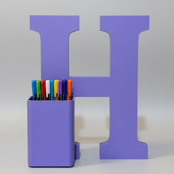 Personalised Name Stand & Pen Holder Bow & Butterfly Theme
