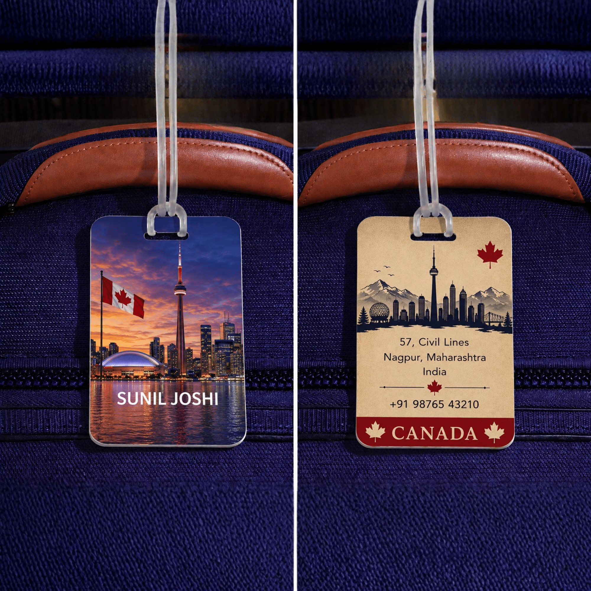Personalised Luggage Tags - Canada