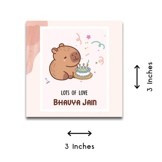 Personalised Gift tags / Gift Stickers - Capybara - Chatterbox Labels - Gift Tags