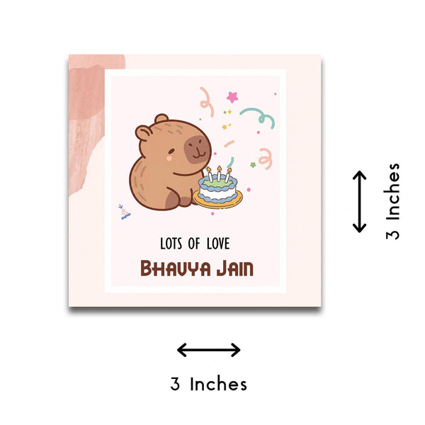 Personalised Gift tags / Gift Stickers - Capybara - Chatterbox Labels - Gift Tags