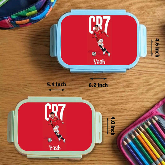 Custom Steel Snack Box & Lunch Box for Kids - Ronaldo Design