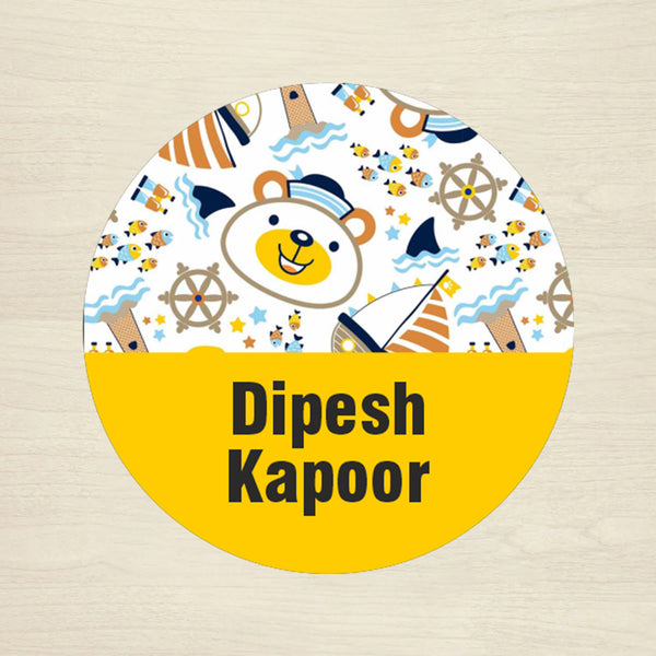 Personalised Waterproof Round Labels & Stickers for Kids - CARS & WHEELS - Chatterbox Labels - Design Labels & Stickers