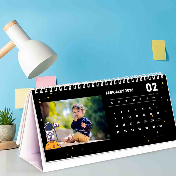 Personalised Photo Desktop Calendar - Chatterbox Labels - Calendars