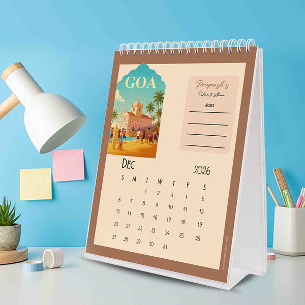 Personalised Desktop Calendar - Chatterbox Labels - Calendars