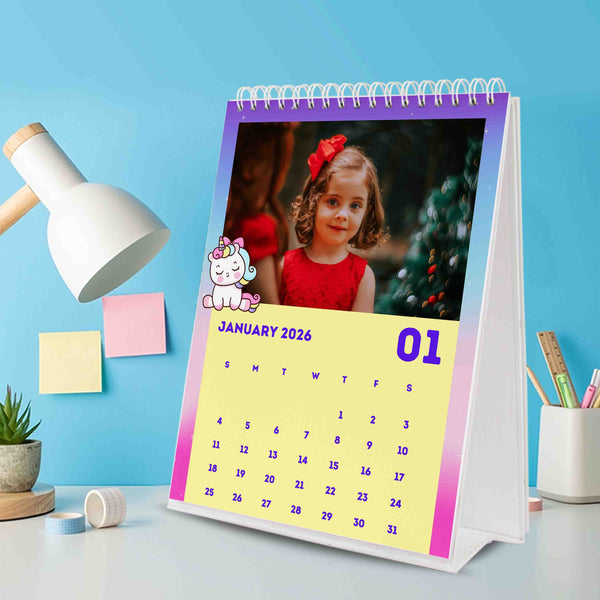 Personalised Photo Desktop Calendar - Chatterbox Labels - Calendars