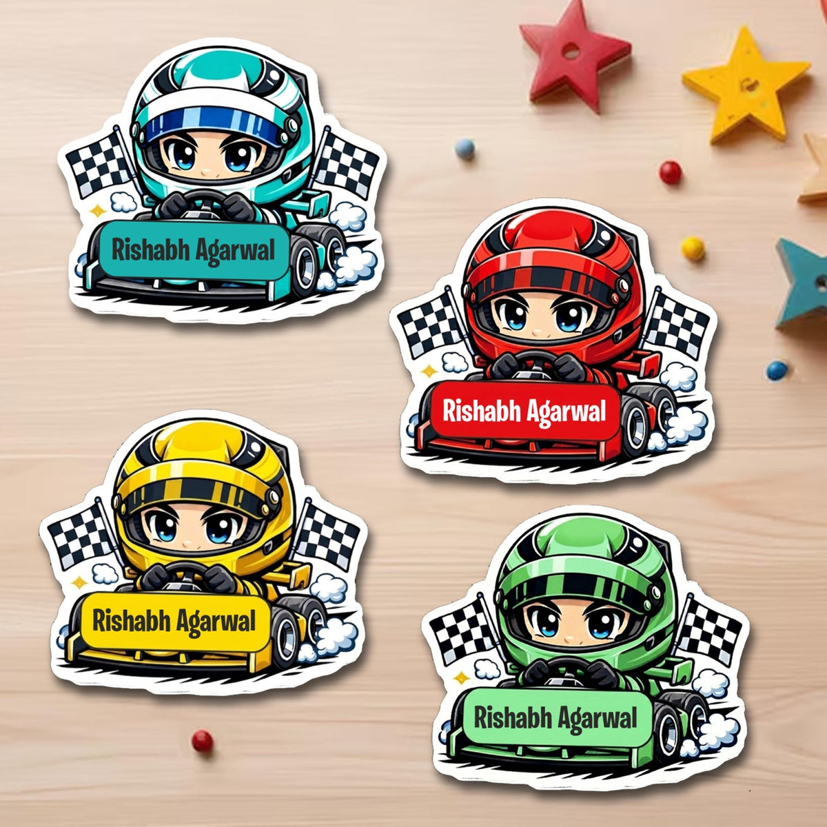 Sticker Speedcraft Waterproof Personalised Assorted Stickers - Speed Squad