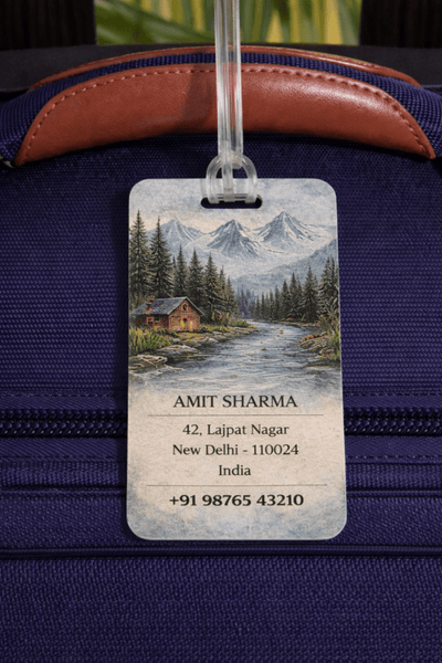 Personalized Luggage Tags - Wilderness Trail - Chatterbox Labels - Luggage Tags