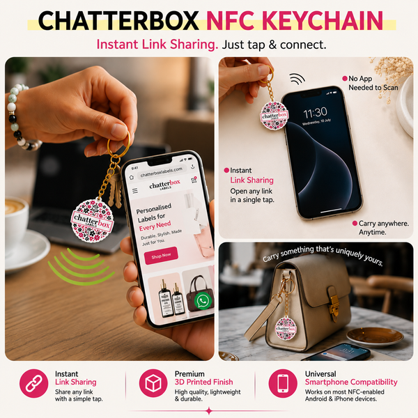 Custom 3D Printed Logo NFC Keychain – Smart Corporate Gifting