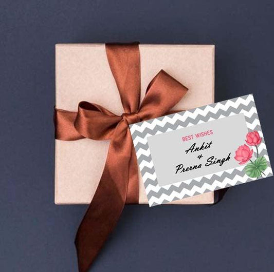 Gift tags / Gift Stickers - Chevron Silver - Chatterbox Labels - Gift Tags