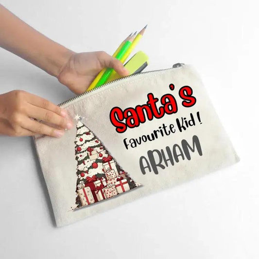 Custom Pencil Pouch - Christmas Design