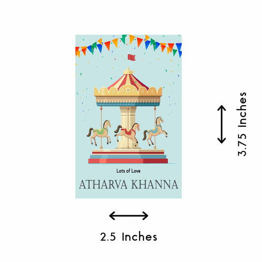 Gift tags / Gift Stickers - Circus Theme - Chatterbox Labels - Gift Tags