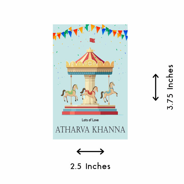 Gift tags / Gift Stickers - Circus Theme - Chatterbox Labels - Gift Tags