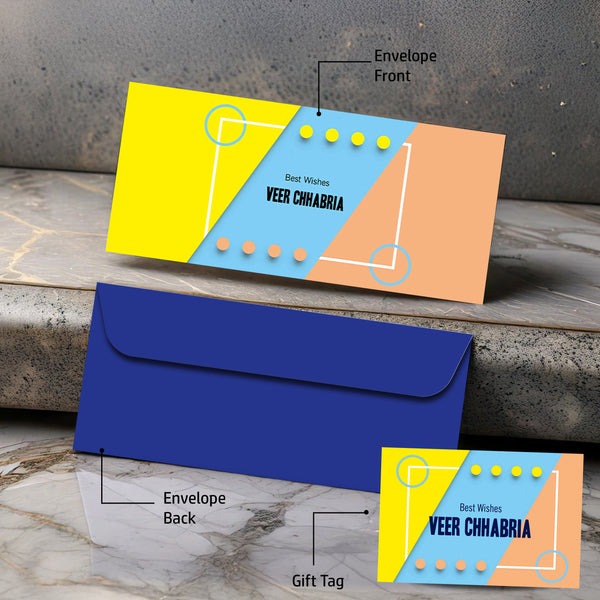 Money Envelopes - Colour Block- Set of 20