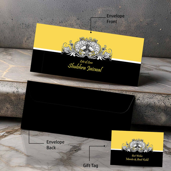 Personalised Money Envelopes - Contrast Floral Theme - Chatterbox Labels-Envelopes