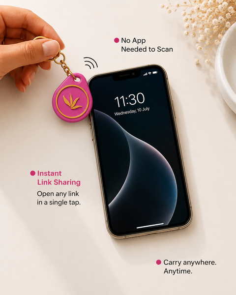 Custom 3D Printed Logo NFC Keychain – Smart Corporate Gifting