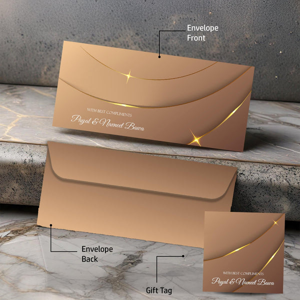 Personalised Money Envelopes - Cresent Glow - Chatterbox Labels - Envelopes