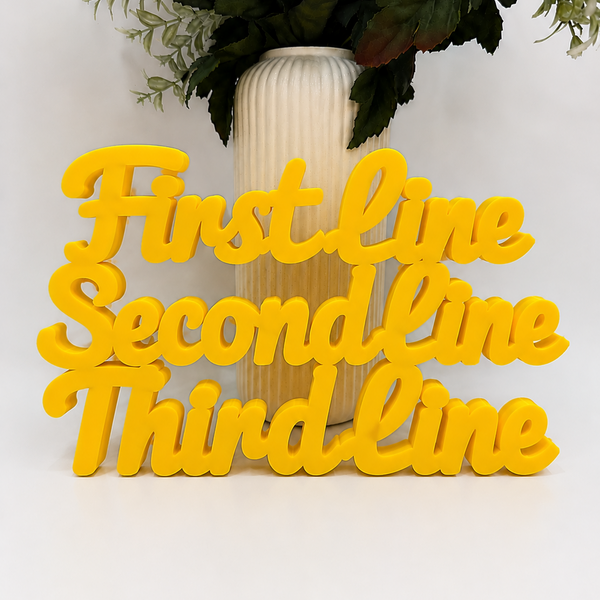 3D Printed Custom Quote Stand