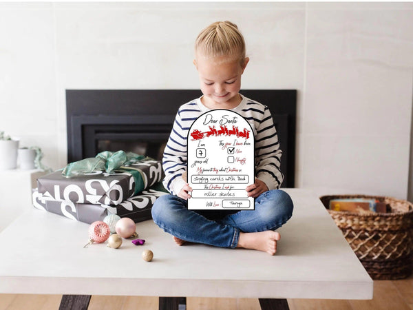 Dear Santa  - Reusable Sign Board - Chatterbox Labels