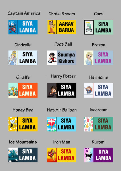 Waterproof Design Labels - Set of 50