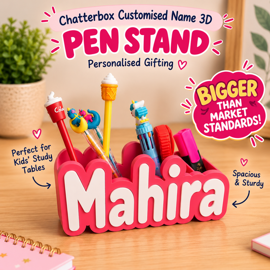 Personalised Name Pen Stand & Desk Organiser
