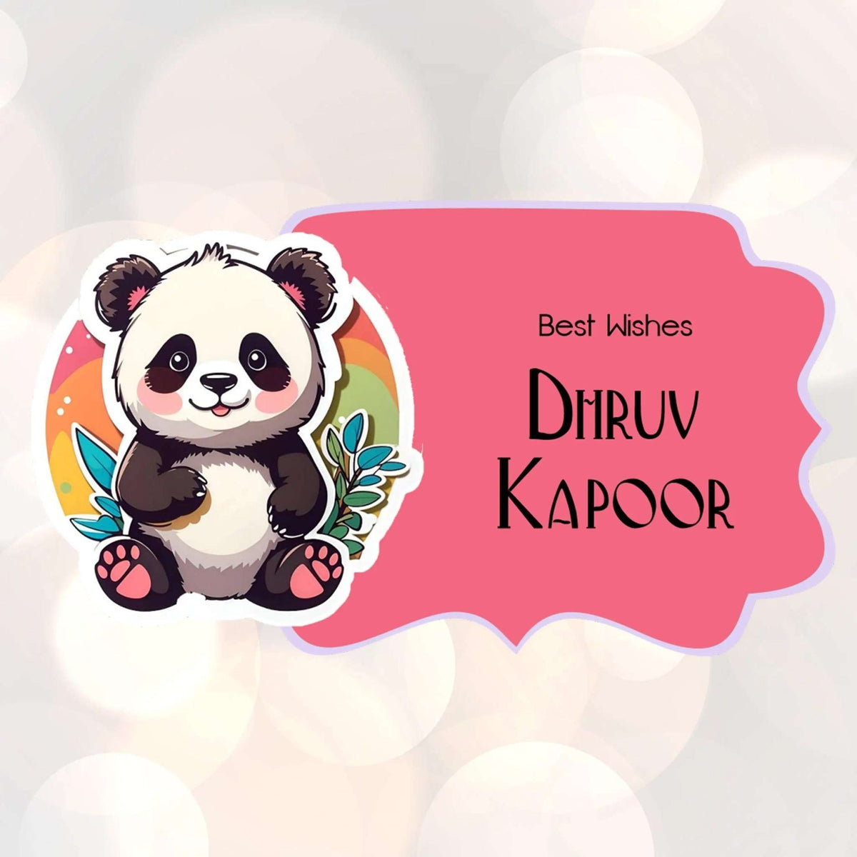 Die - Cut Gift Tags/Gift Labels - Panda Love Design - Chatterbox Labels - Gift Tags