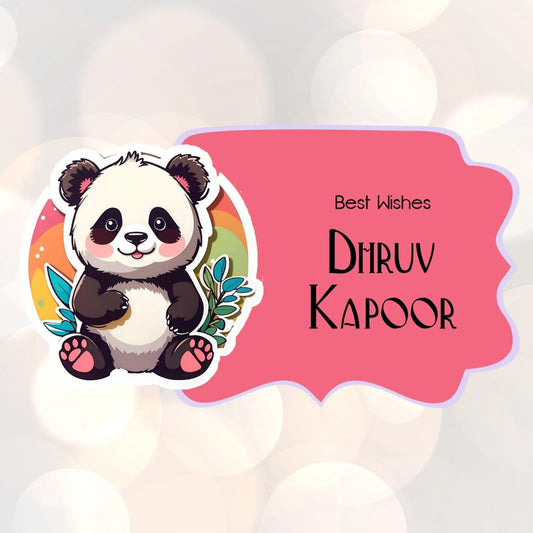 Die - Cut Gift Tags/Gift Labels - Panda Love Design - Chatterbox Labels - Gift Tags