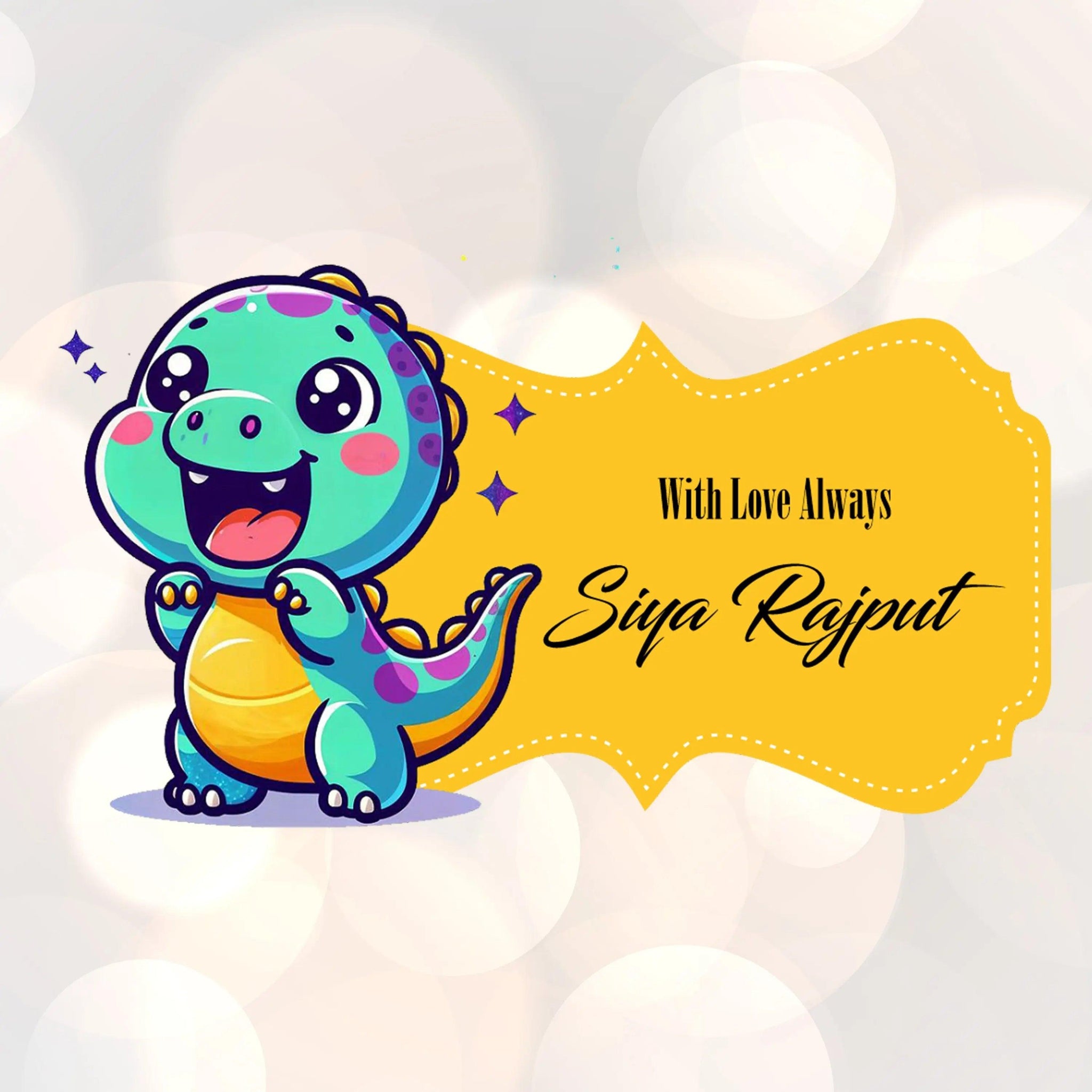 Die-Cut Gift Tags/Gift Labels - Dino Design