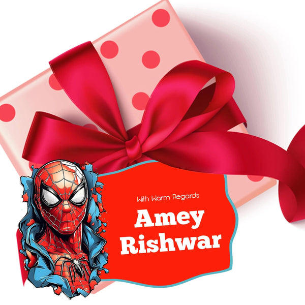 Die-Cut Gift Tags/Gift Labels - Spiderman Design