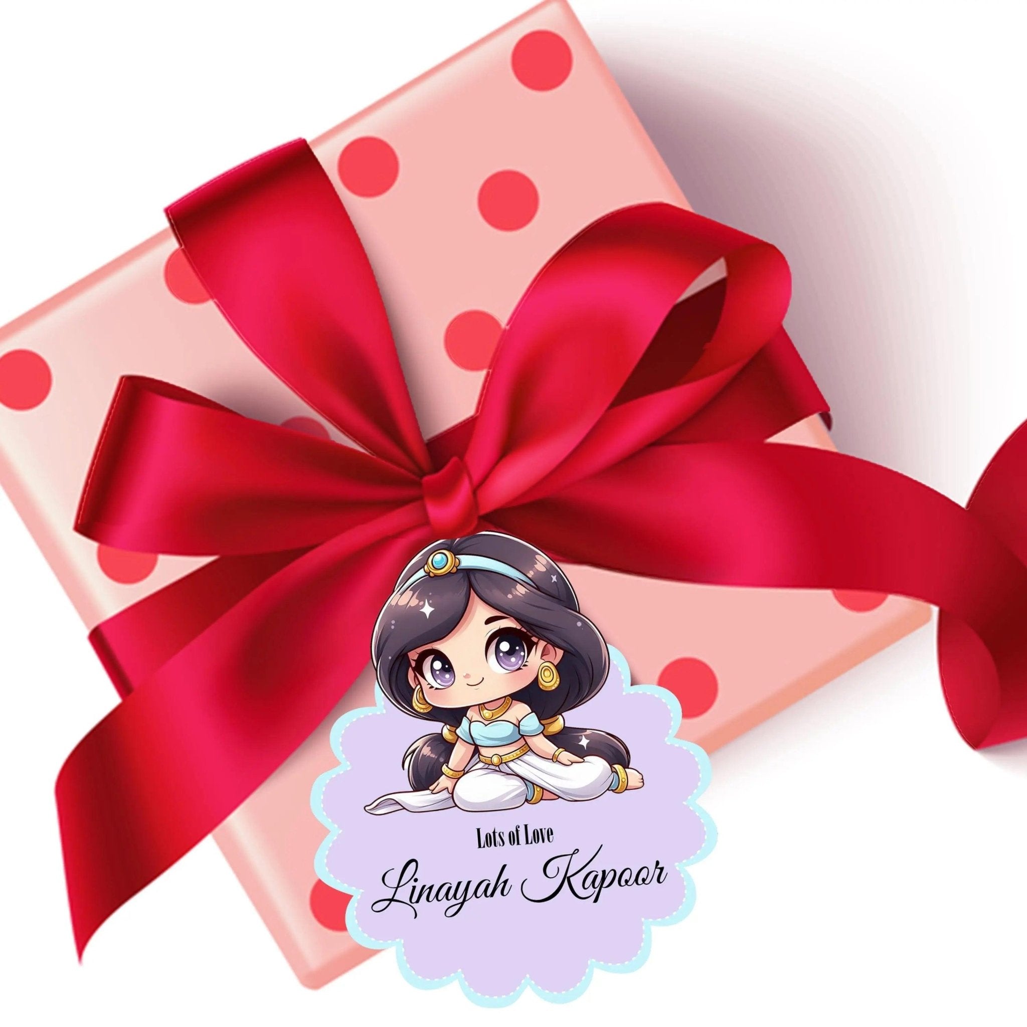 Die - Cut Gift Tags/Gift Labels - Princess Jasmine - Chatterbox Labels - Gift Tags
