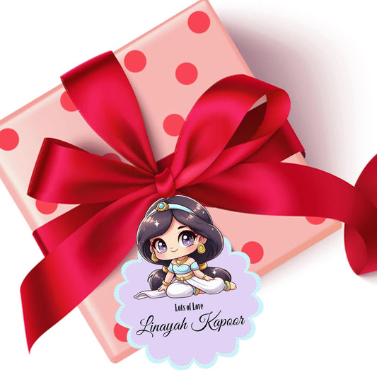 Die - Cut Gift Tags/Gift Labels - Princess Jasmine - Chatterbox Labels - Gift Tags