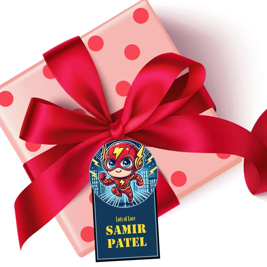 Die - Cut Gift Tags/Gift Labels - Ironman Design - Chatterbox Labels - Gift Tags