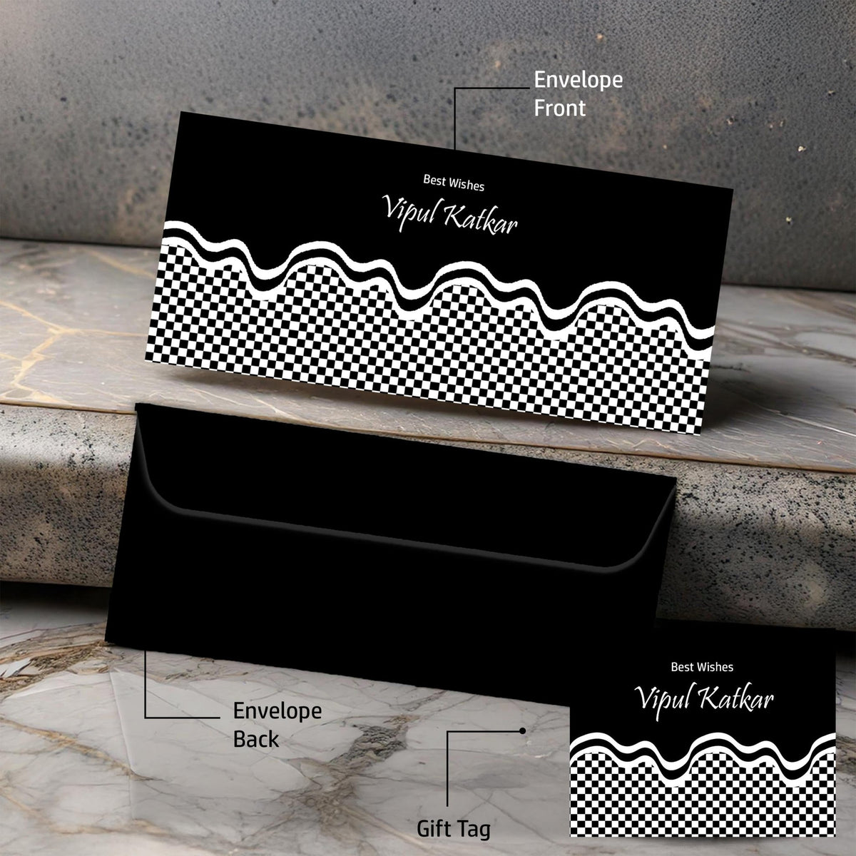 Money Envelopes - Digital Curves - Set of 20 - Chatterbox Labels-Envelopes