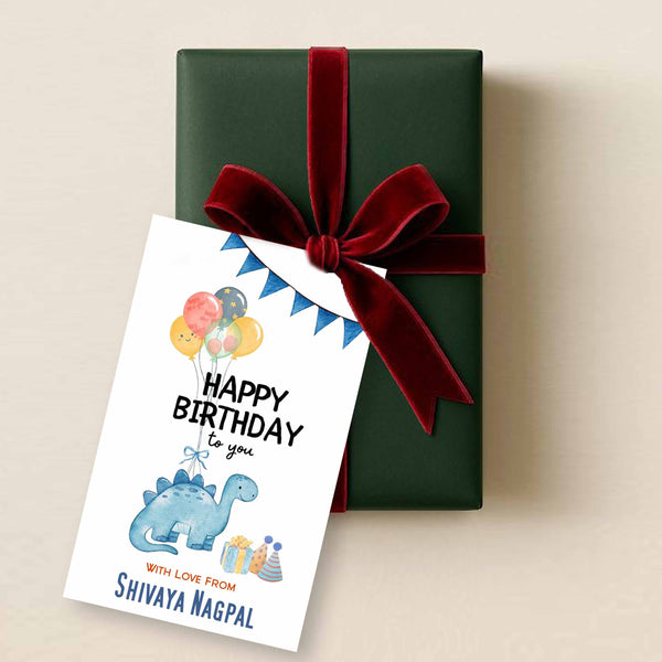 Gift tags / Gift Stickers - Dino Party theme - Chatterbox Labels - Gift Tags