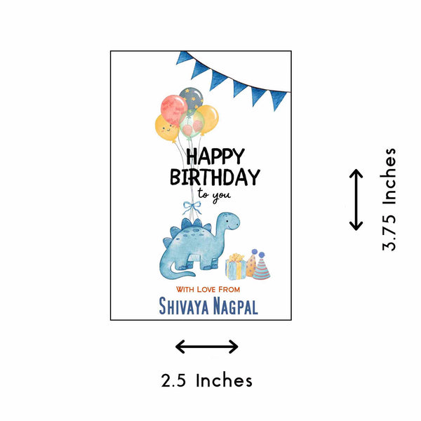 Gift tags / Gift Stickers - Dino Party theme - Chatterbox Labels - Gift Tags