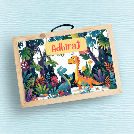 Custom Folding Desk - Dino Theme - Chatterbox Labels-Folding Table