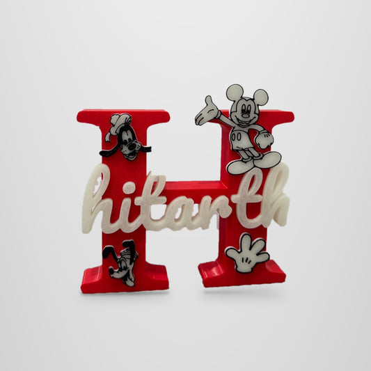 Disney Theme Personalised Name Stand Glow In The Dark