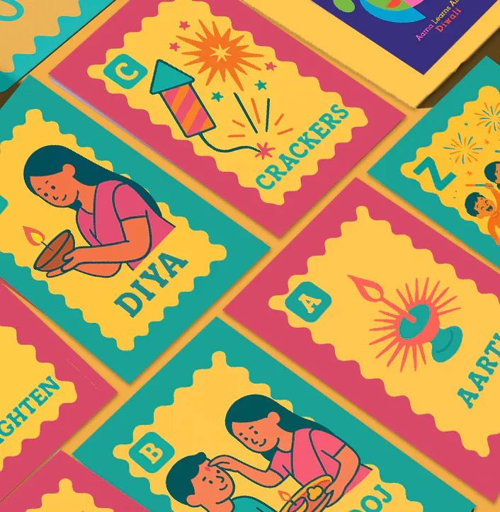 Personalised Diwali Flash Cards - Chatterbox Labels - Books