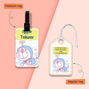 Personalized Bag Tags for Kids - Set of 5 - Doraemon