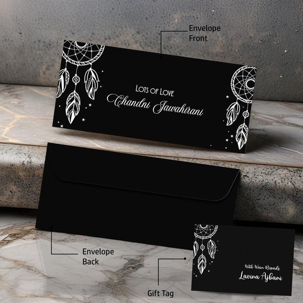 Personalised Money Envelopes - Dream Catchers Theme - Set of 20