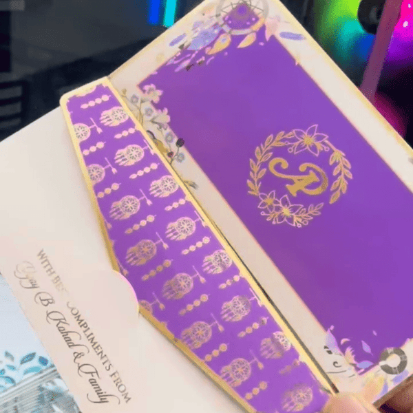 Luxe Gold Foil Money Envelopes - Lavender Luxury - Chatterbox Labels - Luxe Envelopes