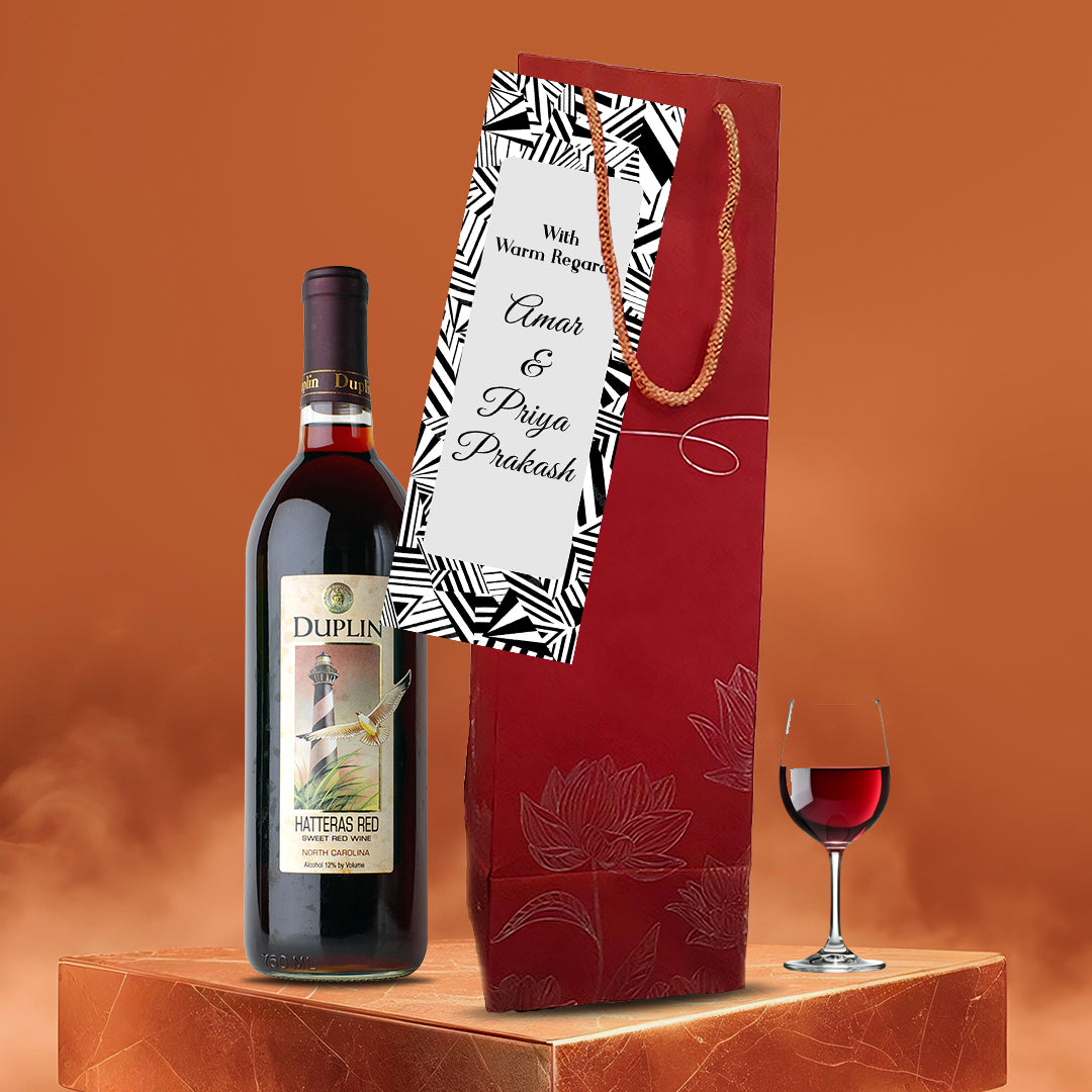 Wine Bottle Bag - Dual Tone - Set of 5