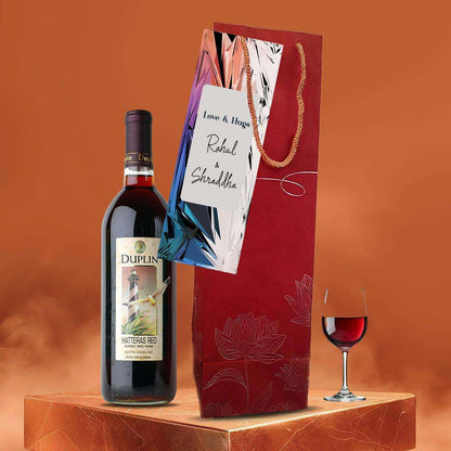 Wine Bottle Bag - Dusk Polygon - Set of 5 - Chatterbox Labels - Wine Gifting