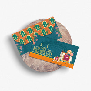 Luxe Money Envelopes -Pichwai Design- Set of 20