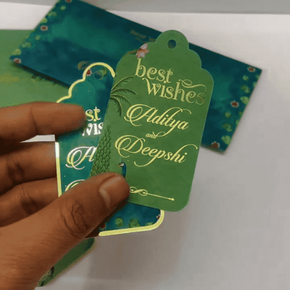 Luxe Gold Foil Money Envelopes - Emerald Royale - Chatterbox Labels - Luxe Envelopes